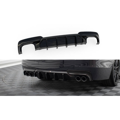 Бодикит и визуални аксесоари Заден дифузьор V2 BMW 5 M-Pack F10 / F11 (Версия с две двойни изпускателни тръби) | race-shop.bg