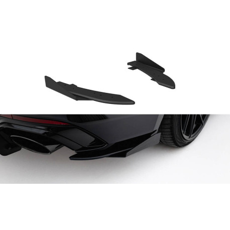 Бодикит и визуални аксесоари MAXTON DESIGN задни странични сплитери за Audi RS5 Sportback F5, черен + гланцови клапи | race-shop.bg