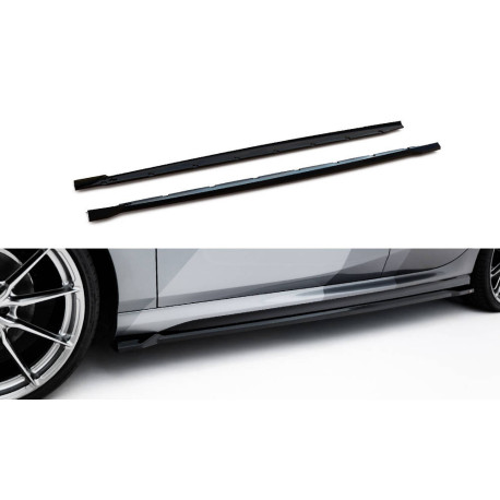 Бодикит и визуални аксесоари MAXTON DESIGN дифузьори за прагове на BMW 1 M-Pack F70, гланц черен, V3 | race-shop.bg
