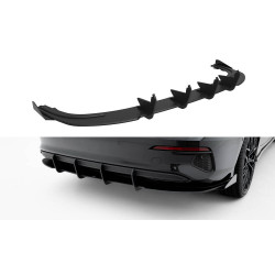 MAXTON DESIGN заден дифузьор за Audi A3 Sedan 8Y, черно-червен + гланцови клапи