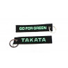 Kľúčenka Takata go for green čierna
