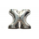 X съединения Тръба от неръждаема стомана ауспух X 76мм (3") | race-shop.bg