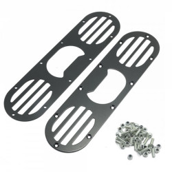 RACES Заден дифузьор панел за въздушно отклоняване за Honda Civic - Черен/Сребърен