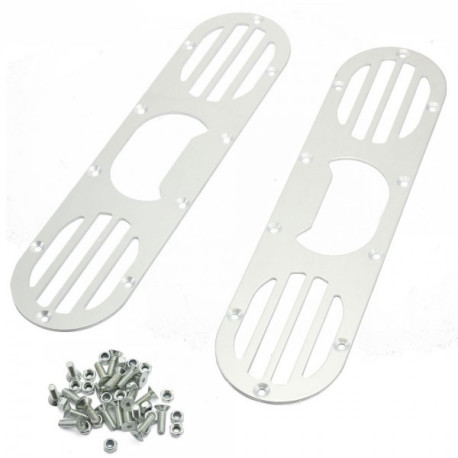 Бодикит и визуални аксесоари RACES Заден дифузьор панел за въздушно отклоняване за Honda Civic - Черен/Сребърен | race-shop.bg