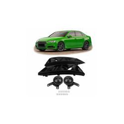 RACES рамки за халогени на Audi A4 B9 Gloss Black