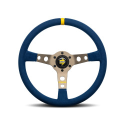 3 спицов волан MOMO MOD.07 blue 350мм, кожа