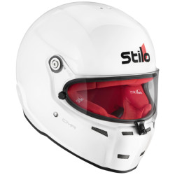 Затворена картинг каска STILO ST5, бял с червен интериор
