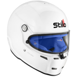 Затворена картинг каска STILO ST5, бял с син интериор