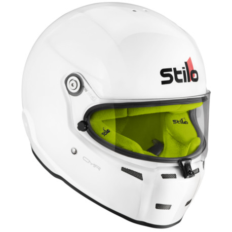 Затворени каски Каска STILO Karting каска ST5 CMR 2016, Бяло с жълт интериор | race-shop.bg