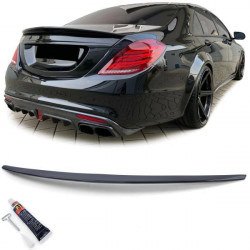 RACES лип за багажник (Sport) на Mercedes S Class W222 13-20, гланц черен ПОВРЕДЕН