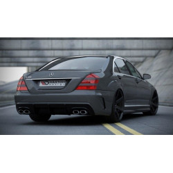 MAXTON DESIGN задна броня + заден дифузьор за MERCEDES S W221 (look W205), фибростъкло ПОВРЕДЕН