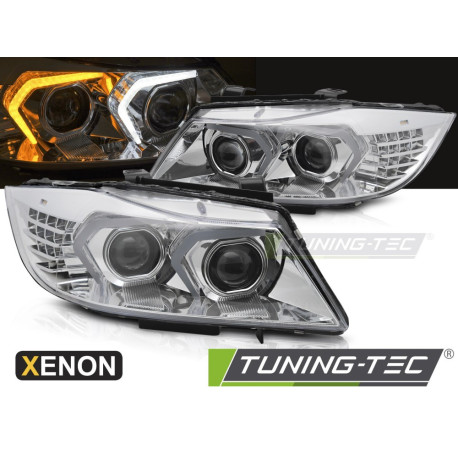 Осветление XENON ФАРИ LED ХРОМ за BMW E90/E91 LCI 09-11 | race-shop.bg