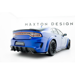 MAXTON DESIGN Street Pro заден дифузьор за Dodge Charger RT Scat Pack Widebody Mk3 Facelift, черно-червен