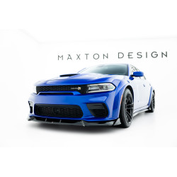 MAXTON DESIGN преден сплитер за Dodge Charger RT Scat Pack Widebody Mk3 Facelift, гланц черен