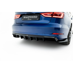 MAXTON DESIGN заден дифузьор за Audi A3 Sedan 8V (ауспух 2+0)