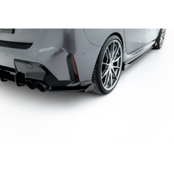 MAXTON DESIGN Street Pro задни странични сплитери + клапи за BMW M135i F70, черен, V1