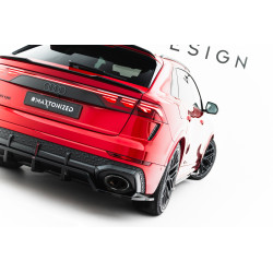 MAXTON DESIGN заден сплитер за Audi RSQ8 Mk1 Facelift (с вертикални ленти), гланц черен