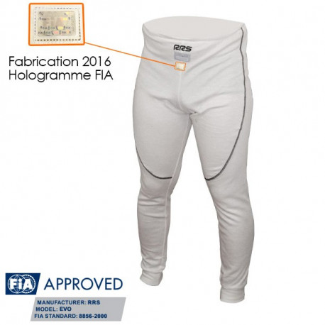 Бельо RRS панталони с FIA одобрение,бял 100% номекс | race-shop.bg
