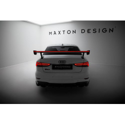 MAXTON DESIGN карбоново крило с външни стойки + LED за Audi A3 / A3 S-Line / S3 / RS3 Sedan 8V / 8V Facelift