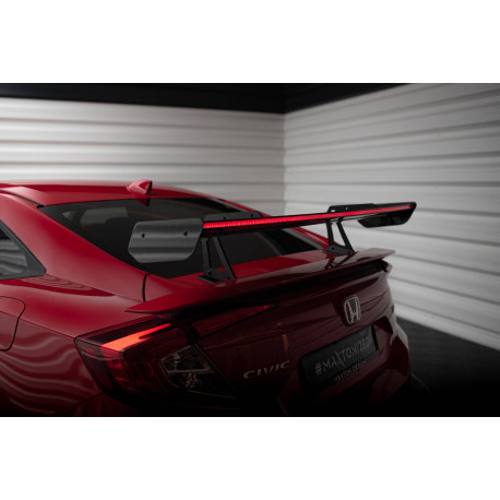 Бодикит и визуални аксесоари Карбонов спойлер горна част Swan Mounting + LED Honda Civic SI Mk10 | race-shop.bg