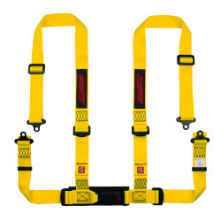 4 точкови предпазни колани RACES Classic series, 2" (50mm), Yellow Е8 одобрение