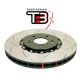 Спирачни дискове и накладки DBA DBA 5000 series T3 Slotted Gold Hat DBA5506GLDS (2 бр.) | race-shop.bg