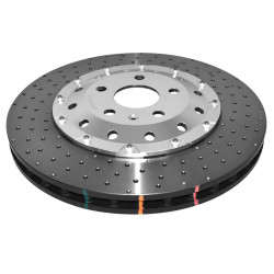 DBA 5000 series Crossed Drilled & Dimpled Silver Hat DBA52842SLVXD (2 pcs)