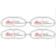 Спирачни дискове и накладки DBA DBA Brake Kit 4000 Series T3 Slotted & Xtreme Performance Brake Pads DBA4625S-1361XP | race-shop.bg