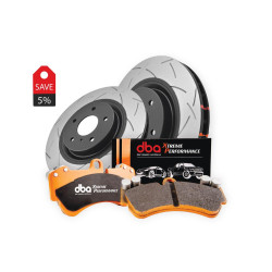 DBA Brake Kit 4000 Series T3 Slotted & Xtreme Performance Brake Pads DBA42677S-15127XP