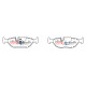 Спирачни дискове и накладки DBA DBA Brake Pads Street Series Ceramic, Rear Axle DB296SS | race-shop.bg