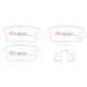 Спирачни дискове и накладки DBA DBA Brake Pads Street Performance, Rear Axle DB2178SP | race-shop.bg