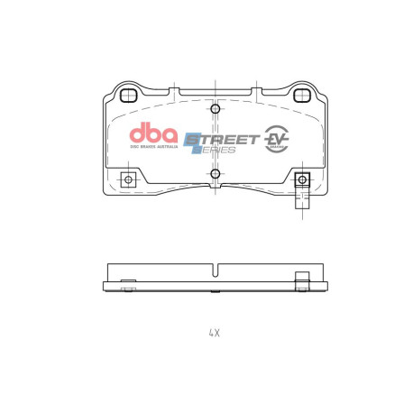 Спирачни дискове и накладки DBA DBA Street Series EV Brake Pads DB15158SSEV | race-shop.bg