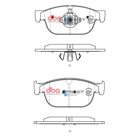 Спирачни дискове и накладки DBA DBA Street Series EV Brake Pads DB15116SSEV | race-shop.bg