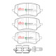 Спирачни дискове и накладки DBA DBA Brake Pads Street Performance, Front Axle DB15097SP | race-shop.bg