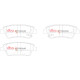 Спирачни дискове и накладки DBA DBA Brake Pads Xtreme Performance, Rear Axle DB15022XP | race-shop.bg
