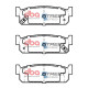Спирачни дискове и накладки DBA DBA Brake Pads Street Series Ceramic, Rear Axle DB1399SS | race-shop.bg