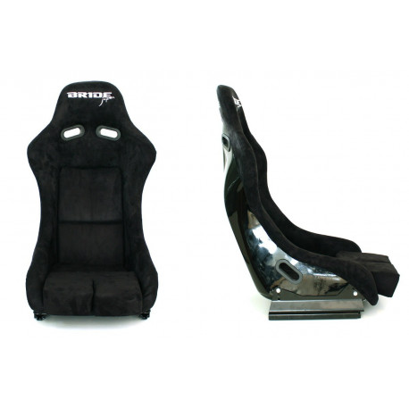 Спортни седалки без одобрение на FIA Състезателна седалка GTR Bride K109 ЧЕРНА велур | race-shop.bg