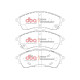 Спирачни дискове и накладки DBA DBA Brake Pads Xtreme Performance, Front Axle DB2379XP | race-shop.bg