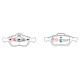 Спирачни дискове и накладки DBA DBA Brake Pads Street Series Ceramic, Front Axle DB1724SS | race-shop.bg