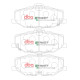 Спирачни дискове и накладки DBA DBA Brake Pads Street Performance, Front Axle DB15100SP | race-shop.bg