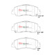 Спирачни дискове и накладки DBA DBA Brake Pads Street Performance, Front Axle DB15048SP | race-shop.bg