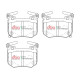 Спирачни дискове и накладки DBA DBA Brake Pads Street Performance, Rear Axle DB15004SP | race-shop.bg