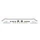 Anti-roll bars Whiteline BHF37 Sway Bar 24mm Non Adjustable | race-shop.bg