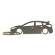 Car-Shapes keychains Ford Focus MKIII RS 2016 ключодържател от неръждаема стомана | race-shop.bg