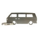 Car-Shapes keychains VW Volkswagen VW T3 ключодържател от неръждаема стомана | race-shop.bg