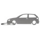 Car-Shapes keychains Seat Ibiza 6k2 ключодържател от неръждаема стомана | race-shop.bg