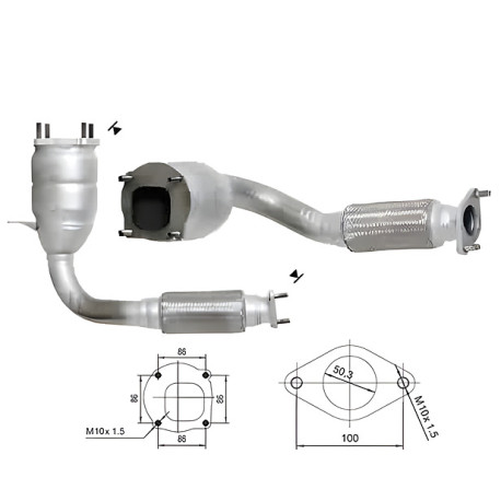 DPF катализатори Magnaflow за конкретени модели Magnaflow катализатор за FORD | race-shop.bg