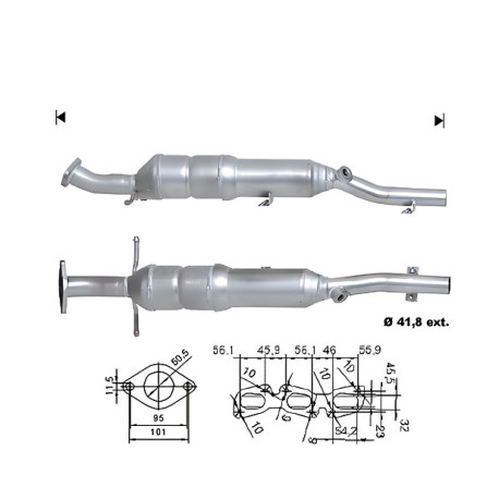 DPF катализатори Magnaflow за конкретени модели Magnaflow катализатор за FORD | race-shop.bg