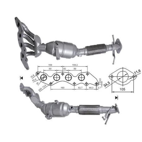 DPF катализатори Magnaflow за конкретени модели Magnaflow катализатор за FORD | race-shop.bg