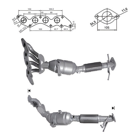 DPF катализатори Magnaflow за конкретени модели Magnaflow катализатор за FORD | race-shop.bg